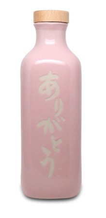おすすめ品 希少　可愛いピンク色のありがとうボトル　水素水 容器